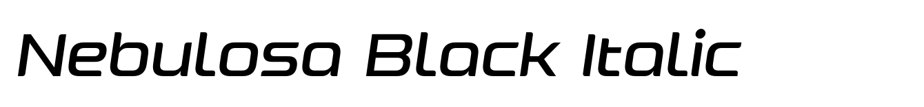 Nebulosa Black Italic image